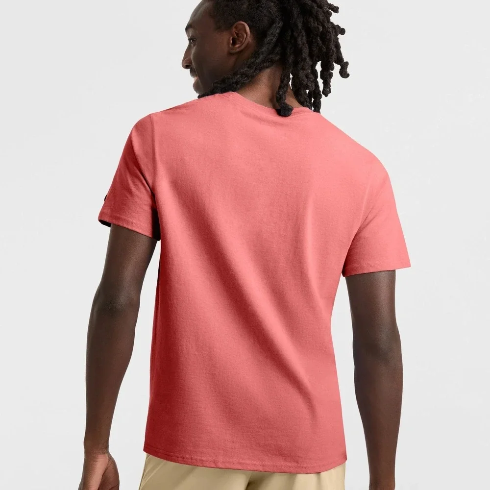 Champion Men's Classic Graphic Tonal Script Logo T-Shirt - Picante Pink - Sz 2XB - Picture 2 of 2